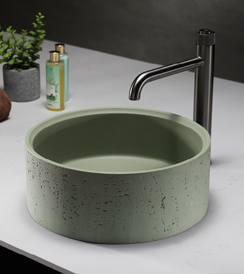 Concrete Table Mounted Wash Basin - OG – Aquant India